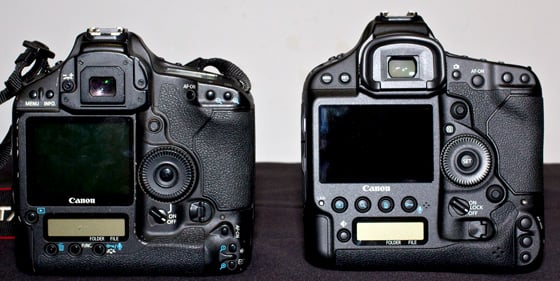 Canon EOS-1D X full-frame DSLR camera with EOS-1D Mark III