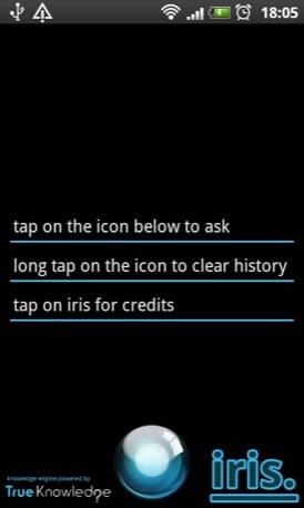 Iris Android app screenshot