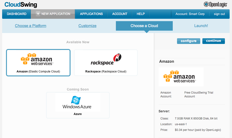 OpenLogic CloudSwing