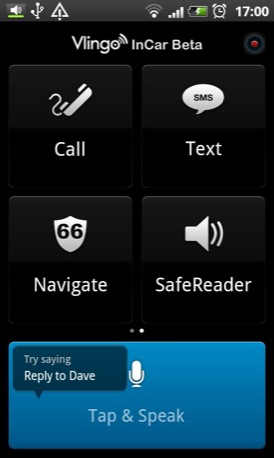 Vlingo Android app screenshot
