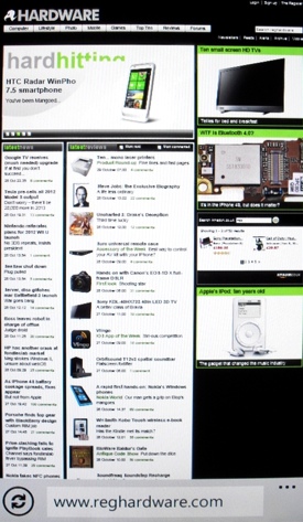 Windows Phone 7 browser glitch