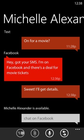 WinPho 7.5 messaging