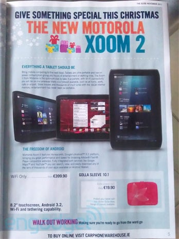 Xoom 2 Carphone Warehouse leak