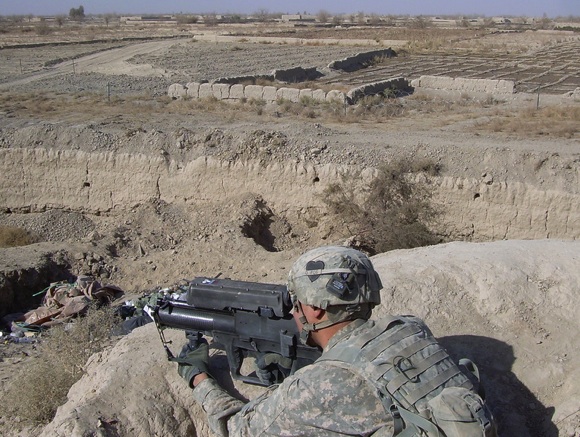 The XM-25 in action in Afghanistan. Credit: PEO Soldier