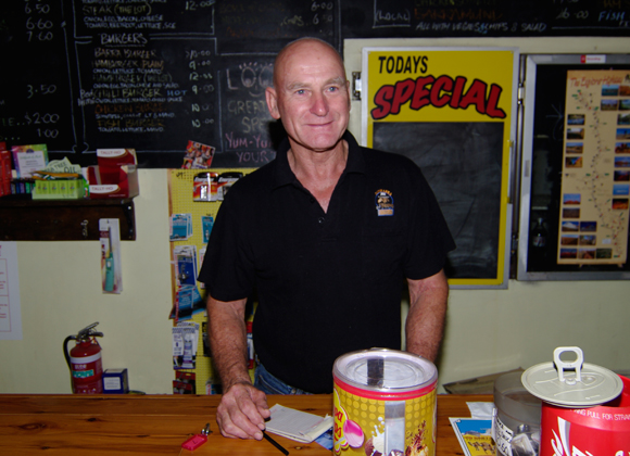 Gary Frost at the Dunmarra Wayside Inn 