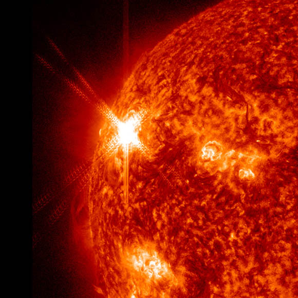 Solar flare from sunspot AR1339