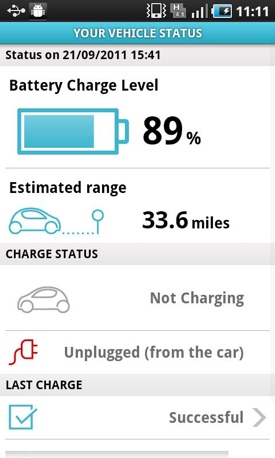 Renault Fluence ZE e-car Android app