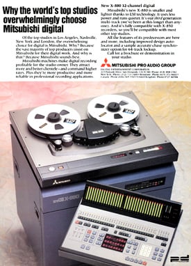 Mitsubishi X-880 32-track ProDigi recorder