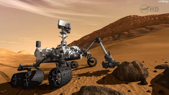 Mars Science Laboratory - Curiosity rover on Mars