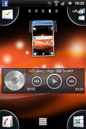 Sony Ericsson Live with Walkman Android smartphone