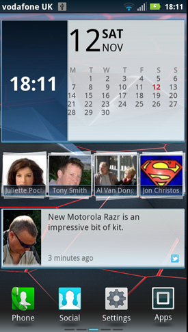 Motorola RAZR Android smartphone
