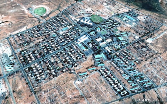 Aerial view of Woomera