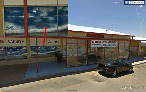 The Woomera Village Store on Street View