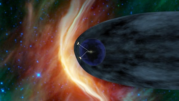 Artist's impression of Voyager 1 and 2 in the heliosheath Credit: NASA/JPL-Caltech