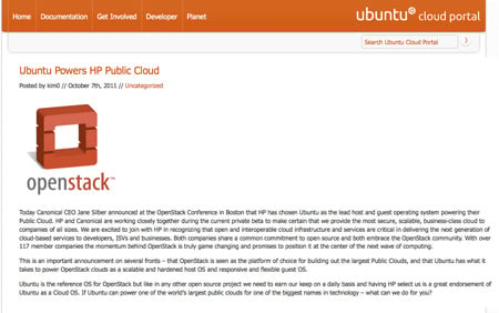 Original Canonical HP cloud blog