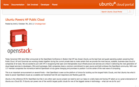 Original Canonical HP cloud blog