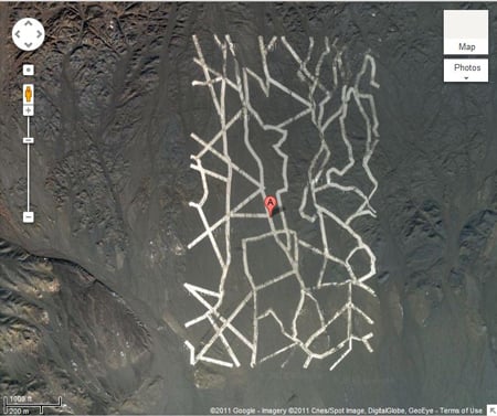 Chinese structure, credit Google Earth