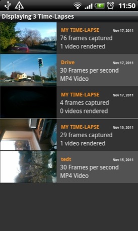 Lapse It Pro Android app screenshot