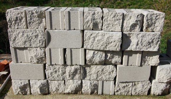 The concrete blocks available for our rocket motor testing