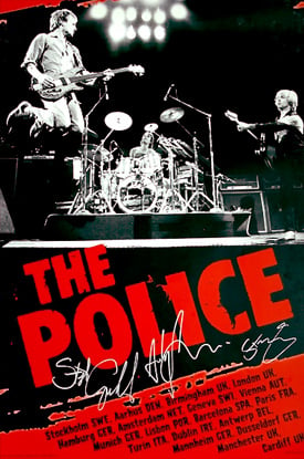 The Police European Tour 2007 poster