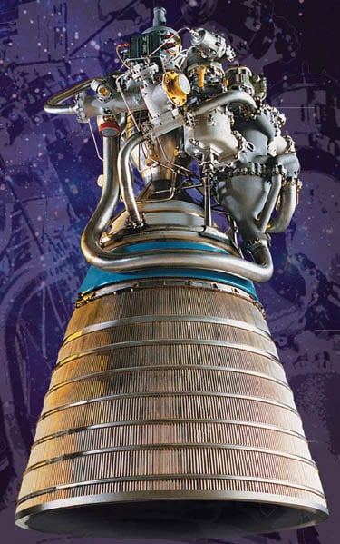 RL-10A rocket engine powering the Centaur stage of the MSL launch vehicle