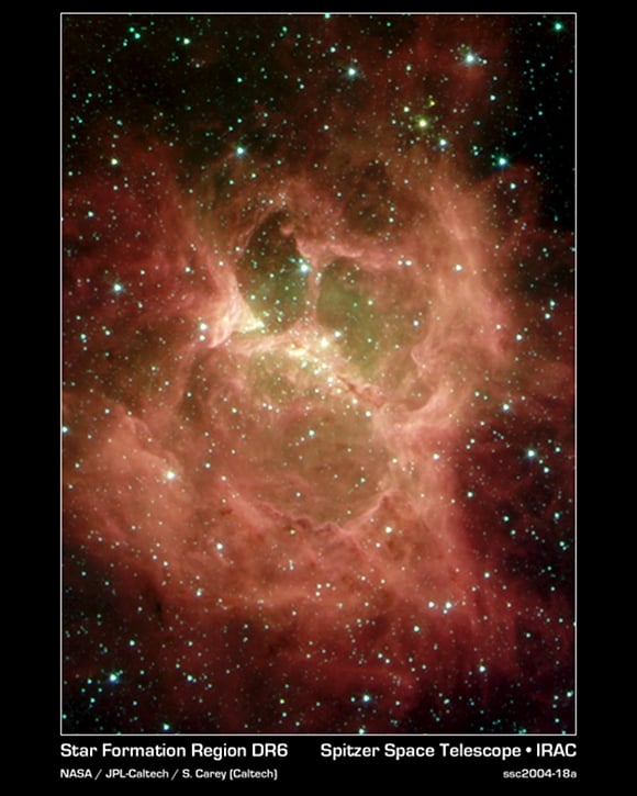 Galactic Ghoul seen by the Spitzer Space Telescope