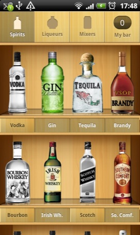 Cocktail Flow Android app screenshot