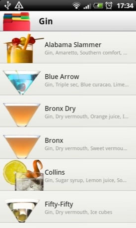 Cocktail Flow Android app screenshot