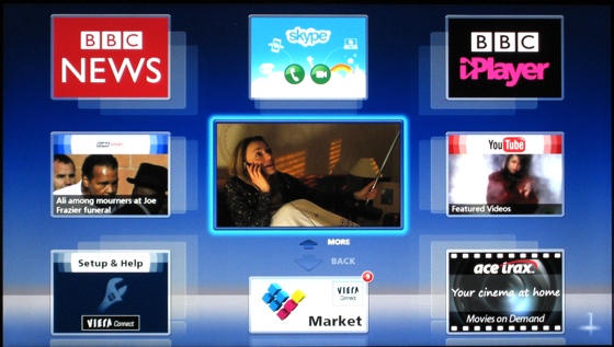 Smart TVs UI on the Panasonic