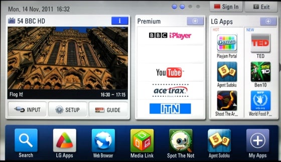 Smart TVs UI on the LG