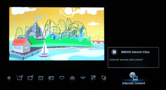 Smart TVs UI on the Sony