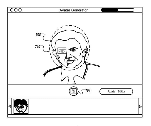 Apple avatar patent illustration