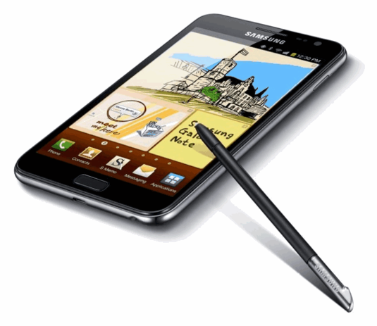 Samsung Galaxy Note Android tablet and phone
