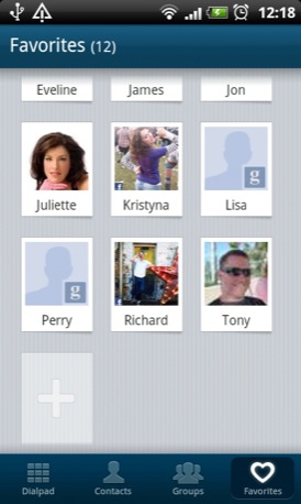 Go Contacts EX Android app screenshot