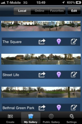 Dermandar iOS app screenshot