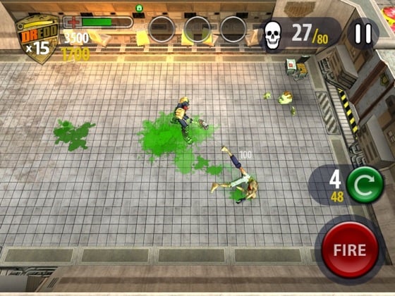 Judge Dredd vs Zombies iOS game screenshot