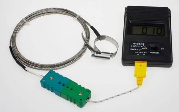 Our digital thermometer and ring thermocouple