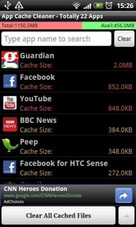 App Cache Cleaner android app screenshot