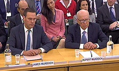 Rupert and James Murdoch