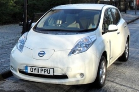 Nissan Leaf battery powered electric car