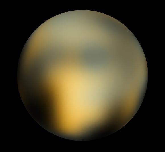 Hubble image of Pluto