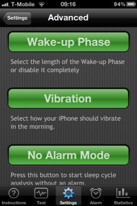 Sleep Cycle iOS app screenshot