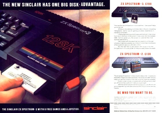 Amstrad Sinclair Spectrum +3 advert