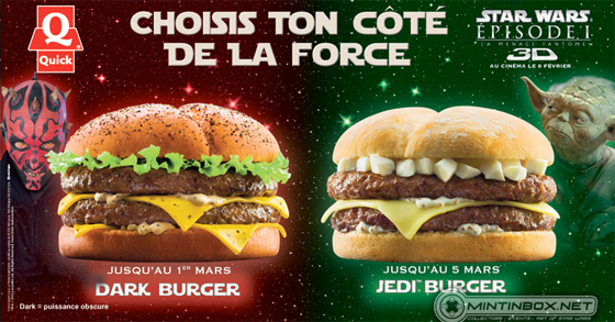Quick's Star Wars burgers