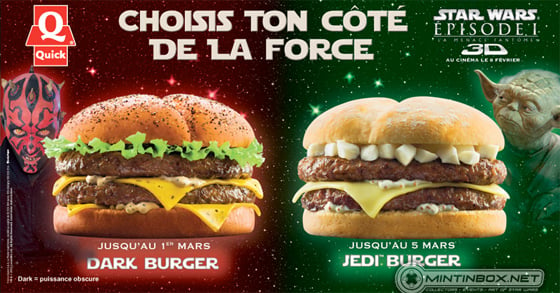 Quick's Star Wars burgers