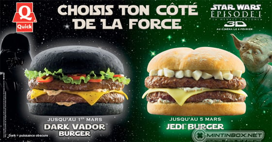 Quick's Star Wars burgers