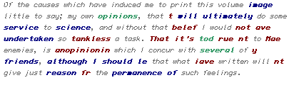 Example text, with corrections
