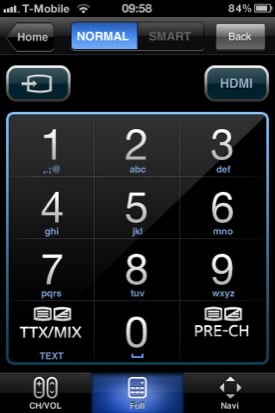 Samsung Remote iOS app screenshot