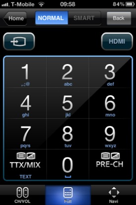 Samsung Remote iOS app screenshot