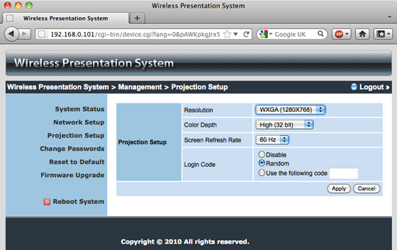 Lindy WPS-1 Wireless VGA Extender & Projector Server Pro